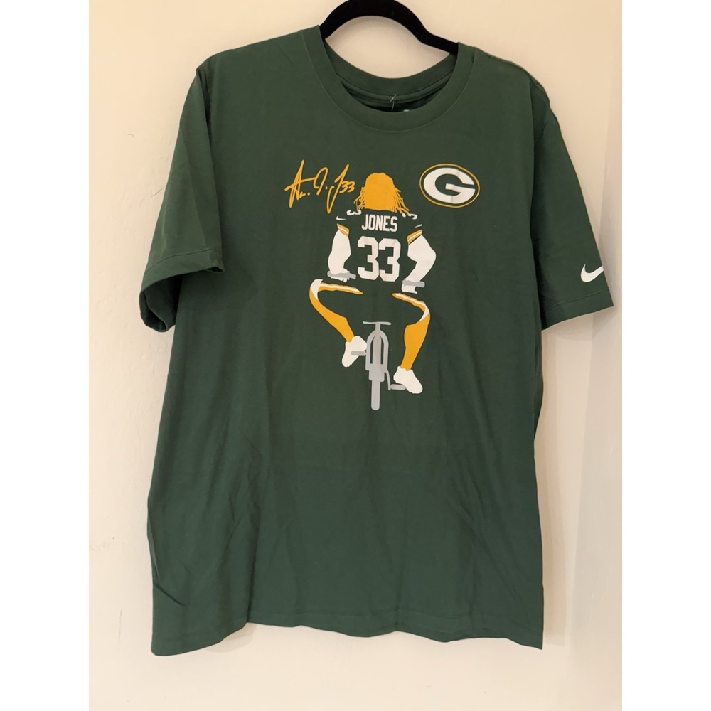Green Bay Packers Men's Nike Aaron Jones Short Sleeve NFL Green Men's XL NWT